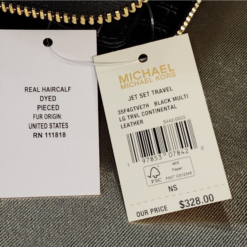 Michael Kors Black Wallet with Gold Accents - Picture 16 of 17